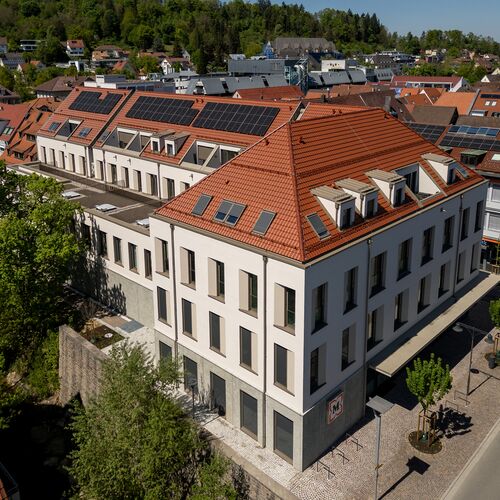Aerial view of a building in Balingen